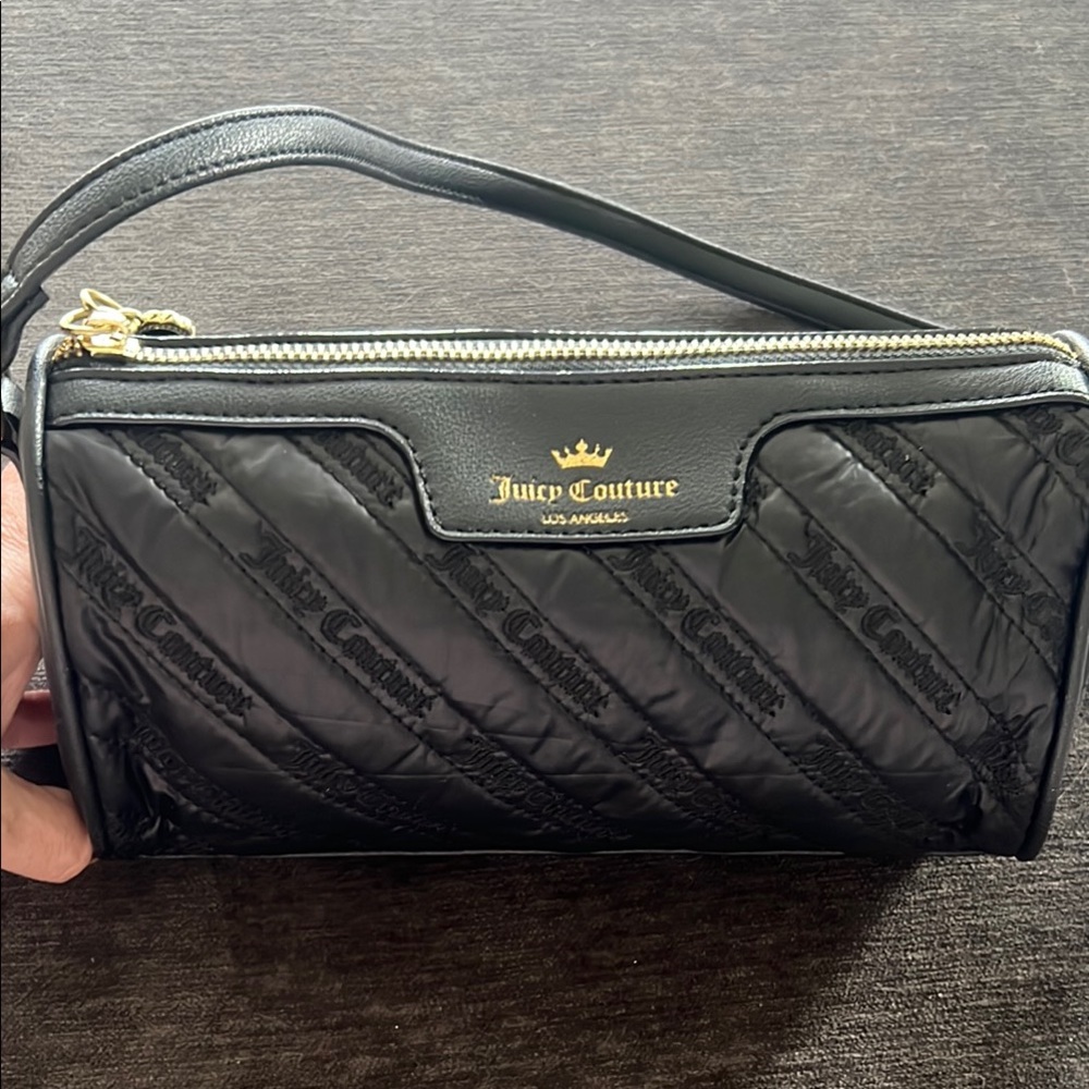 HOST PICK Juicy Couture Black Quilted Bag with Gold Key zipper pull